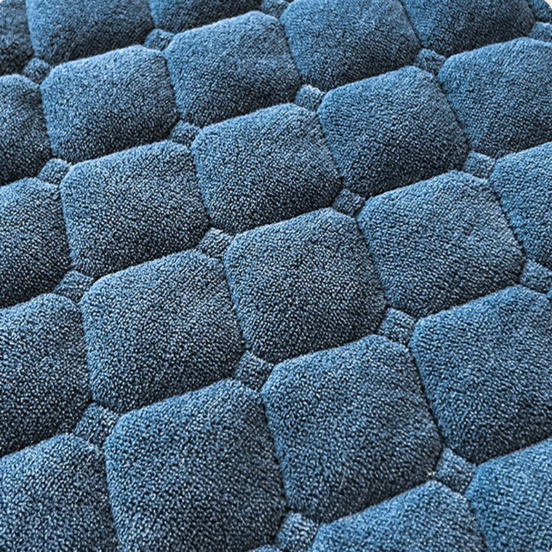 WASART Winter Warm Coral Fleece Mattress Protector Cover Quilted Thermal Elastic Fitted Sheet Luxury Double Bed Protection Pad