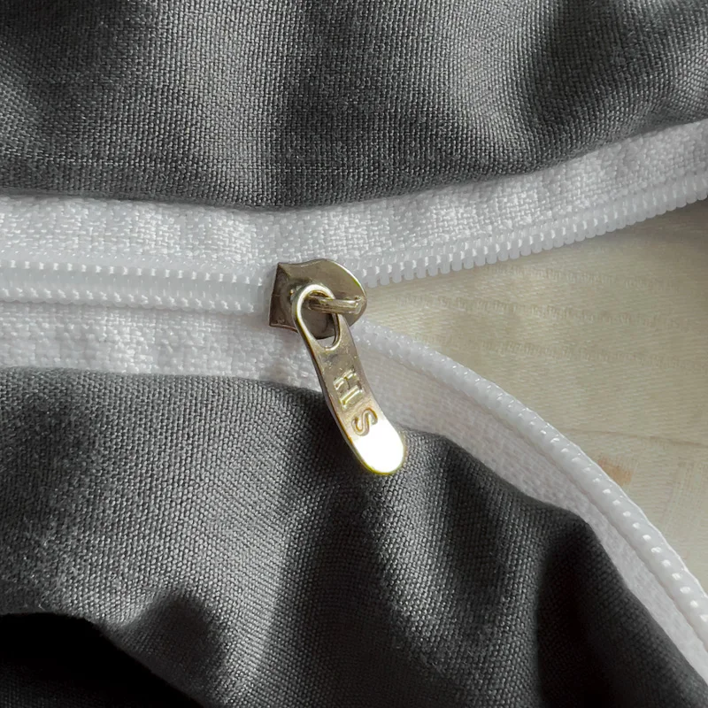 WASART Solid Color Washed Cotton 4-Piece Bedding Set Soft Durable Four Season Bed Sheets & Pillowcases for King Queen Full Size